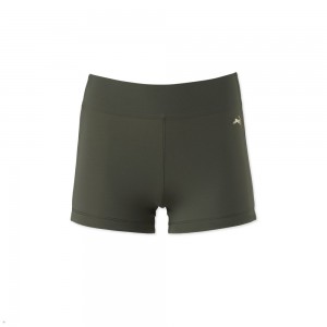 Olive Tracksmith Bell Lap Women's Shorts | GIDVX-5208